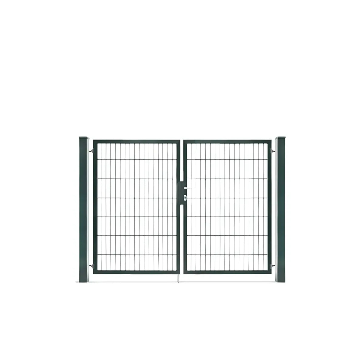 Doppeltor 6/5/6 in Anthrazit RAL 7016, 140 cm hoch, freigestellt