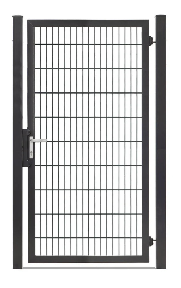 Gartentor 8/6/8 breite Ausführung in Anthrazit, Torhöhe 200 cm, freigestellt