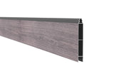 Einzelnes Aluminium-Profil snap 140 in Holzdekor Antique Oak, 1.730 mm lang