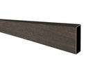 Einzelnes Aluminium-Rhombusprofil 100 x 20 mm mit Holzdekor Dark Oak