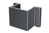 Distanzstück 18 mm aus Aluminium in Anthrazit für den Alu-Zaun line