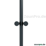 Doppelstabmatte 8/6/8 – Nahaufnahme Drahtkreuzung und Schweißnaht, Maschenweite 50×200 mm, TS-EN-10223 konform