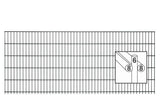 Drahtstärke der Doppelstabmatte 8/6/8: 8 mm waagerecht, 6 mm senkrecht