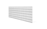 Doppelstabmattenzaun 8/6/8 in Anthrazit RAL 7016, freigestellte Einzelmatte, Breite 251 cm