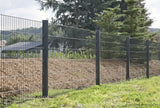 Gartenzaun aus Metall in Anthrazit: Doppelstabmatten 8/6/8 entlang der Grundstücksseite