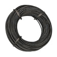 Schwarzes dreiadriges Erdkabel 3 x 0,75 mm², 50 m zu einem Ring gebunden