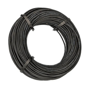 Schwarzes dreiadriges Erdkabel 3 x 0,75 mm², 50 m zu einem Ring gebunden