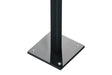 Fußplatte 150 x 150 mm mit Stutzen und aufgestecktem Alu-Pfosten 72 x 72 mm in Anthrazit
