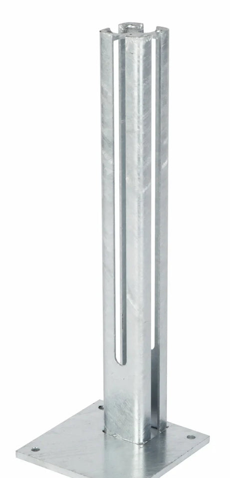 Fussplatte Torpfosten 80 x 80 mm feuerverzinkt fuer Gartentor