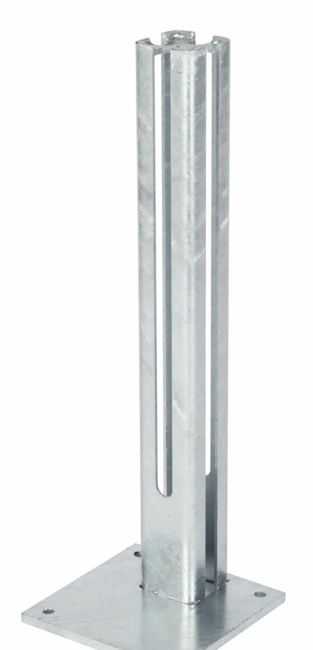 Fussplatte Torpfosten 80 x 80 mm feuerverzinkt fuer Gartentor