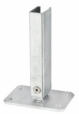 Gefaelle-Fussplatte 60 x 40 mm mit stufenlos verstellbarem Gelenk