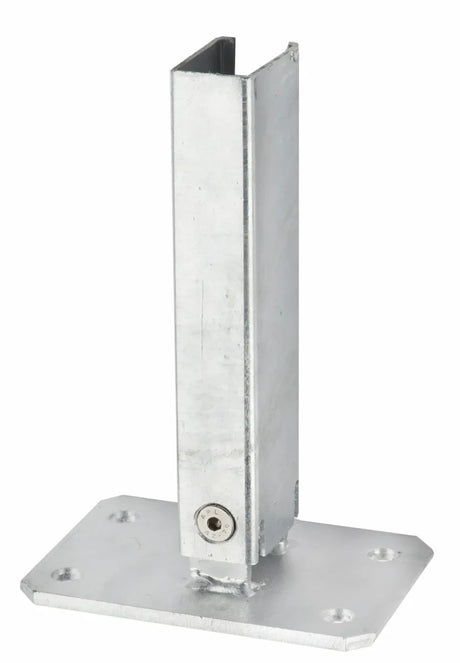 Gefaelle-Fussplatte 60 x 40 mm mit stufenlos verstellbarem Gelenk