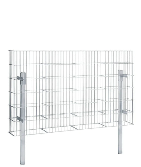 Gabionenkorb JUMBO 2 m breit, 121 cm hoch, feuerverzinkt, mit zwei Pfosten, freigestellt