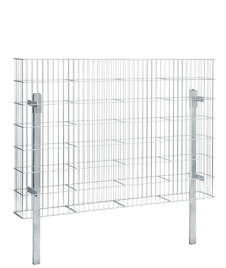 Gabionenkorb JUMBO 2 m breit, 141 cm hoch, feuerverzinkt, mit zwei Pfosten, freigestellt