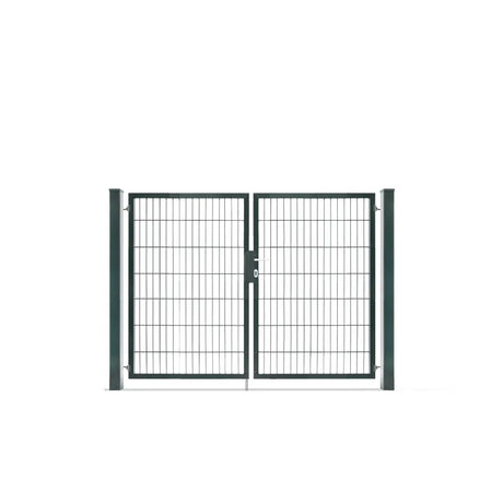 Doppeltor 6/5/6 in Anthrazit RAL 7016, 140 cm hoch, freigestellt
