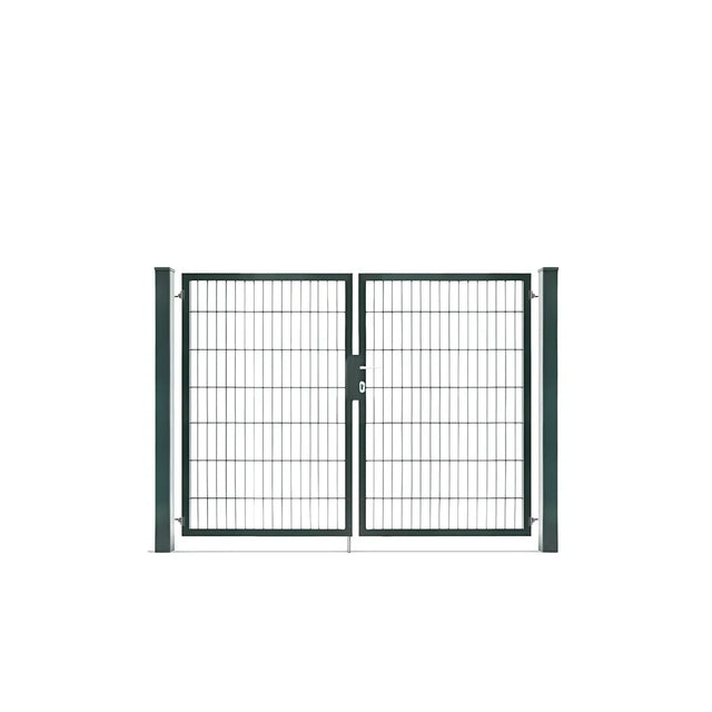Doppeltor 6/5/6 in Anthrazit RAL 7016, 140 cm hoch, freigestellt