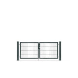 Doppeltor 6/5/6 in Anthrazit RAL 7016, 80 cm hoch, freigestellt