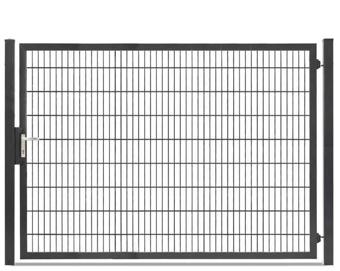 Gartentor 8/6/8 breite Ausführung in Anthrazit, Torhöhe 180 cm, freigestellt