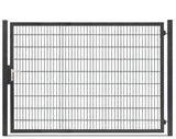 Gartentor 8/6/8 breite Ausführung in Anthrazit, Torhöhe 180 cm, freigestellt