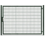 Gartentor 8/6/8 breite Ausführung in Moosgrün, Torhöhe 180 cm, freigestellt