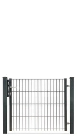 Gartentor 8/6/8 einflügelig, Anthrazit RAL 7016, freigestellt, Torhöhe 100 cm