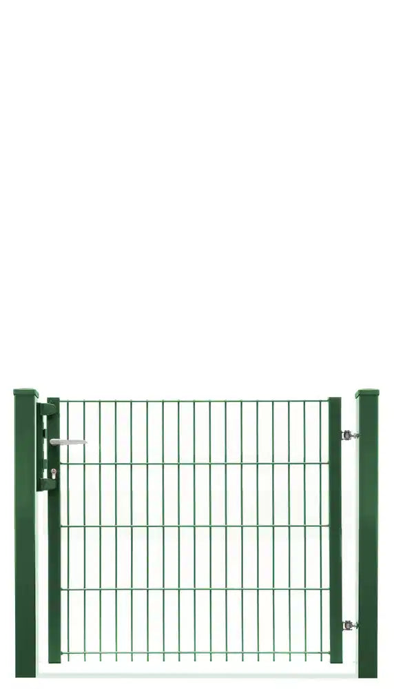 Gartentor 8/6/8 einflügelig, Moosgrün RAL 6005, freigestellt, Torhöhe 100 cm