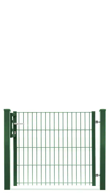 Gartentor 8/6/8 einflügelig, Moosgrün RAL 6005, freigestellt, Torhöhe 100 cm