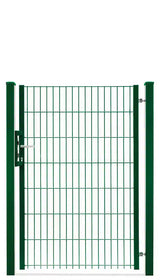 Gartentor 8/6/8 einflügelig in Moosgrün, freigestellt, Torhöhe 140 cm