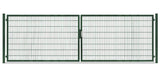 Doppeltor 8/6/8 breite Ausführung in Moosgrün, Torhöhe 160 cm, freigestellt