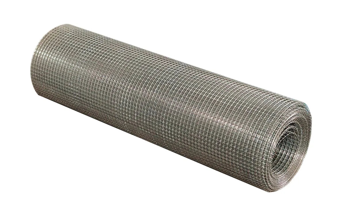 Feuerverzinkte Gitterrolle mit 12,7 mm Maschenweite, 25 m lang