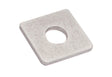 Halteplatte aus Edelstahl 30 x 29 x 2 mm mit Bohrung für Zaunbauschraube
