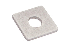 Halteplatte aus Edelstahl 30 x 29 x 2 mm mit Bohrung für Zaunbauschraube