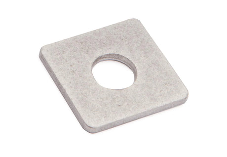 Halteplatte aus Edelstahl 30 x 29 x 2 mm mit Bohrung für Zaunbauschraube