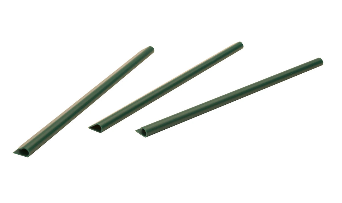 Klemmschienen für Sichtschutzstreifen, 19 cm, in Moosgrün RAL 6005