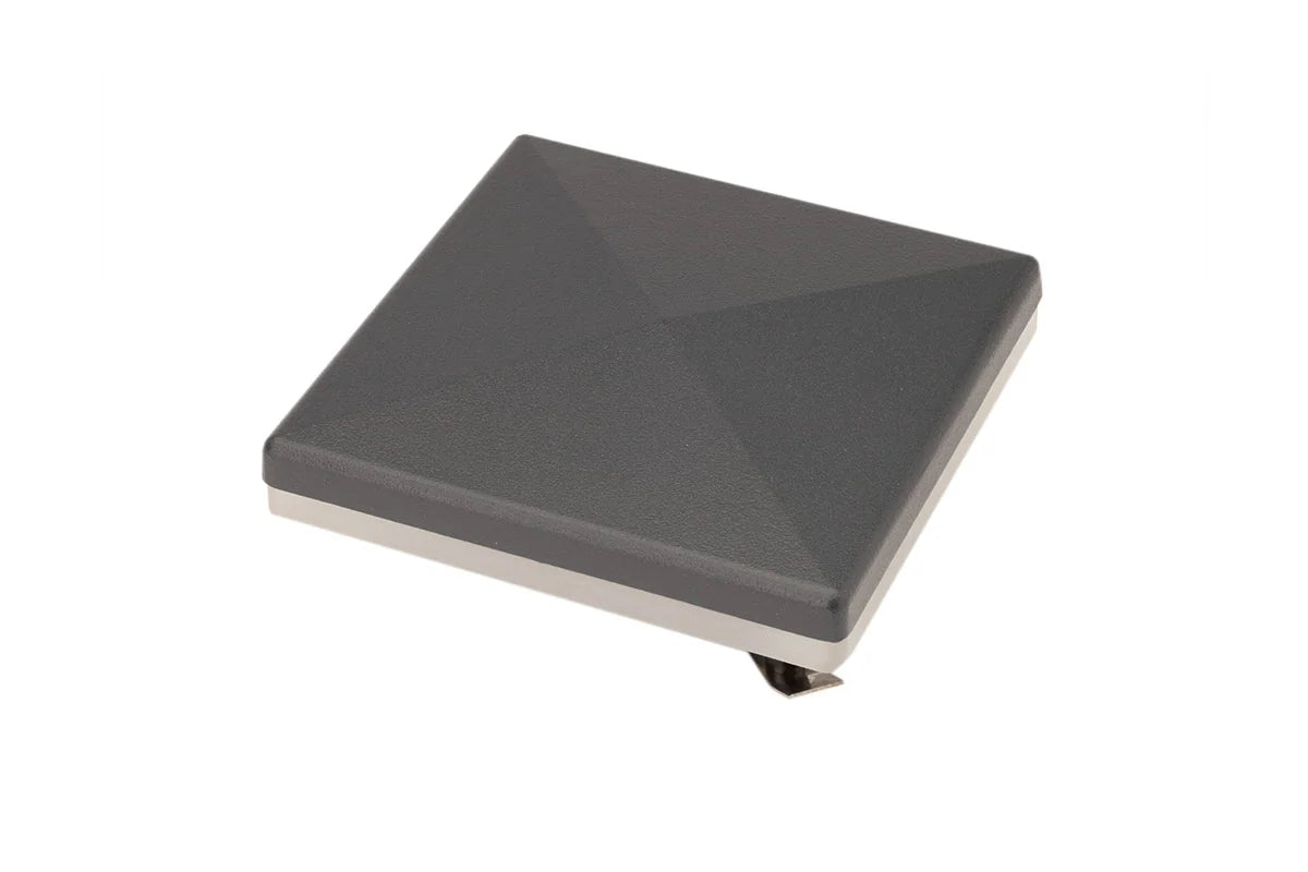 Pfostenkappe mit LED-Blinklicht 100 x 100 mm in Anthrazit