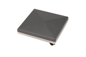 Pfostenkappe mit LED-Blinklicht 100 x 100 mm in Anthrazit