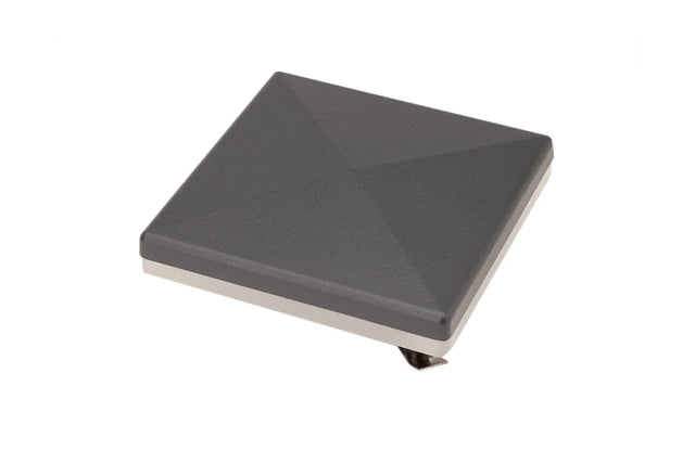 Pfostenkappe mit LED-Blinklicht 100 x 100 mm in Anthrazit