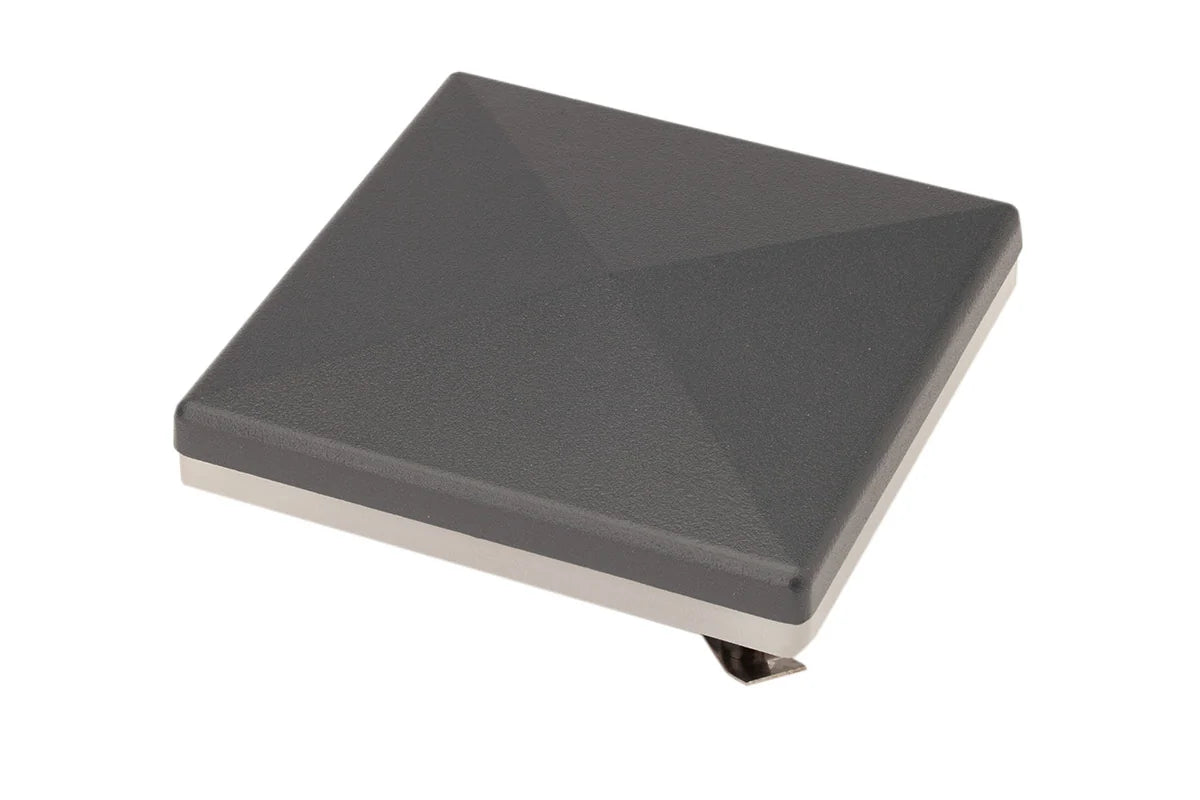 Pfostenkappe mit LED-Blinklicht 120 x 120 mm in Anthrazit