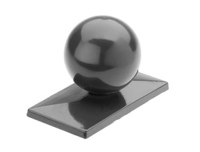 Pfostenkappe mit Kugel 60 x 40 mm Aluminium Anthrazit RAL 7016