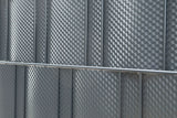 Detailaufnahme der dreidimensionalen Würfeloptik des CUBE Sichtschutzstreifens