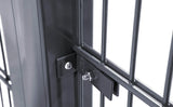 Zaunanschlusswinkel Montagedetail mit Schraubverbindung